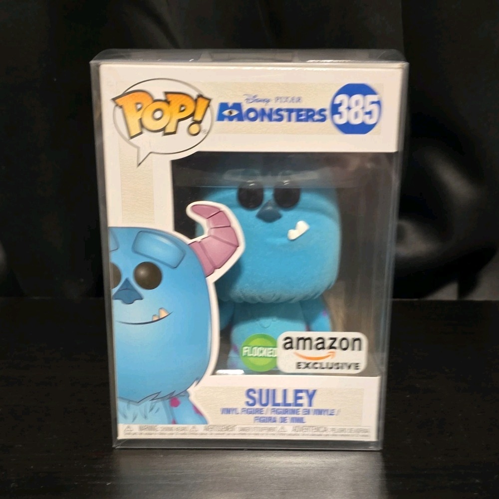 Funko Pop! Vinyl Monsters Inc Sulley #385 Flocked Amazon Exclusive Figure